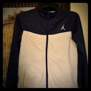 White and Navy Blue Jordan Nike tracksuit jacket/w